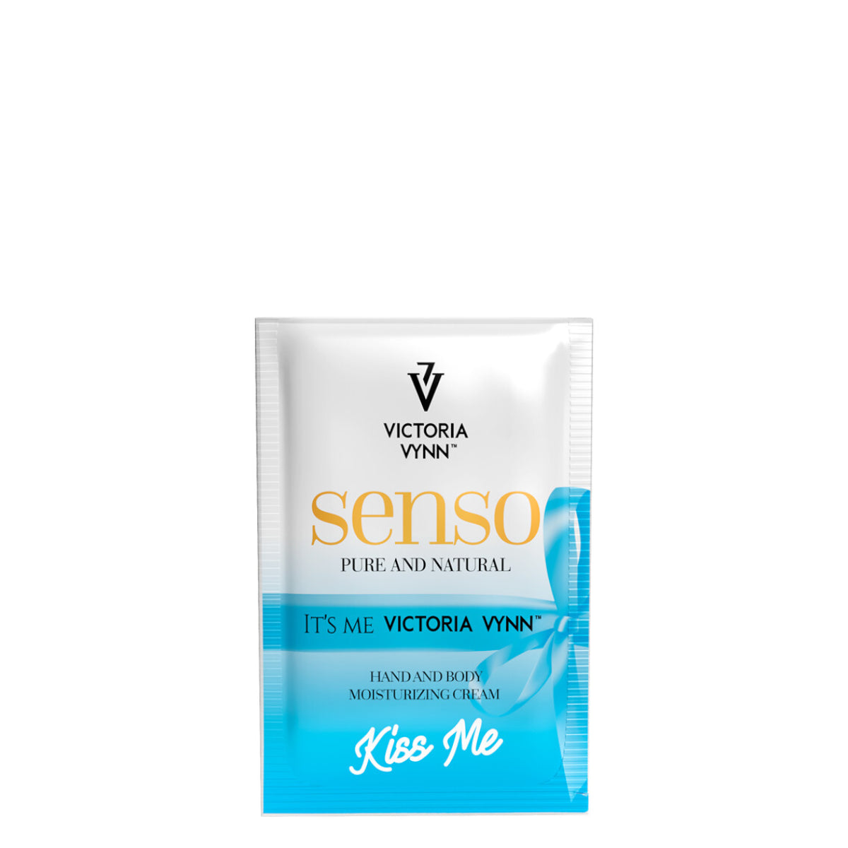 Victoria Vynn Vegan Hand & Body Cream Kiss Me - Sample Sachet (2ml) - isolated on a white background