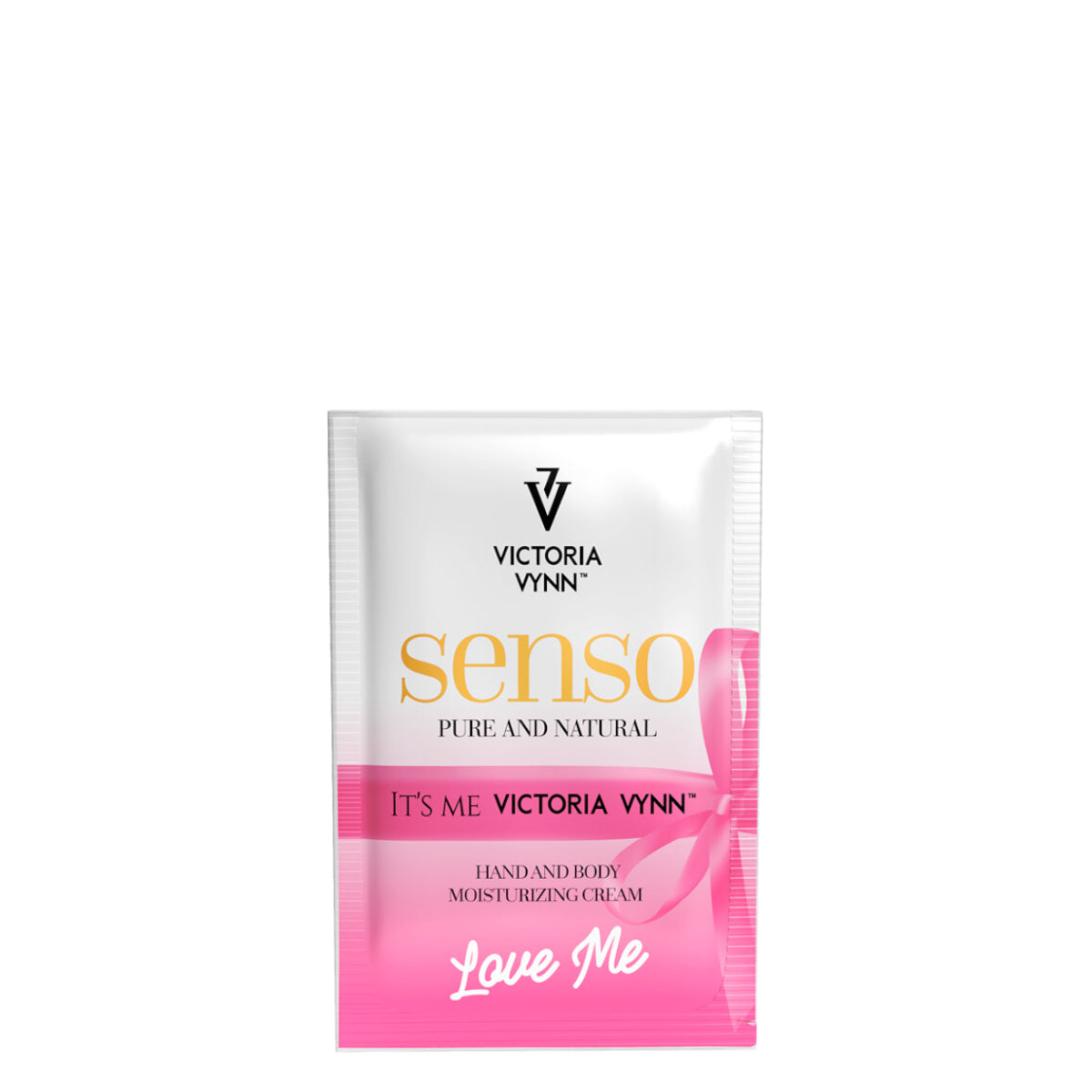 Victoria Vynn Vegan Hand & Body Cream Love Me - Sample Sachet (2ml) - isolated on a white background