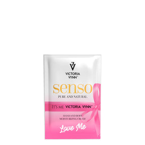 Victoria Vynn Vegan Hand & Body Cream Love Me - Sample Sachet (2ml) - isolated on a white background