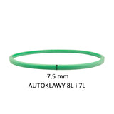 Woson Silicone Autoclave Gasket 7L/8L Green 7.5mm - dimensions and measurements shown