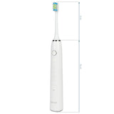 Xpreen Sonic Toothbrush - arranged with the included components on a white background