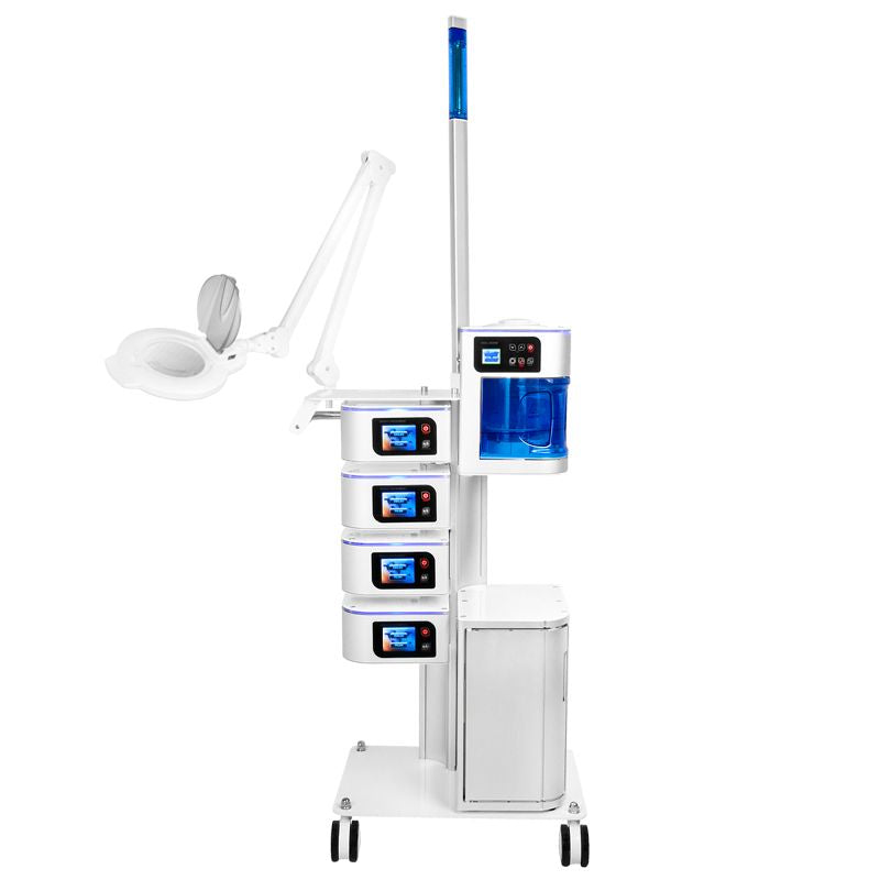 Yoshida Exclusive Multifunction Beauty Device - main unit with included components on a white background