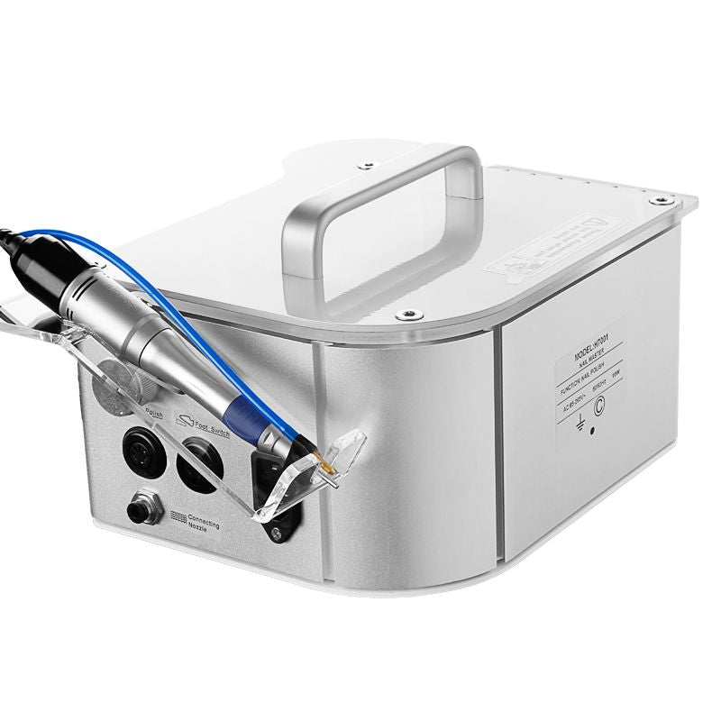 Yoshida Pro-Spray LCD Nail Drill Machine - nail drill equipment isolated on a white background