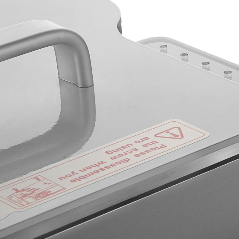 Yoshida Pro-Spray LCD Nail Drill Machine - close-up of the nail drill controls and working components