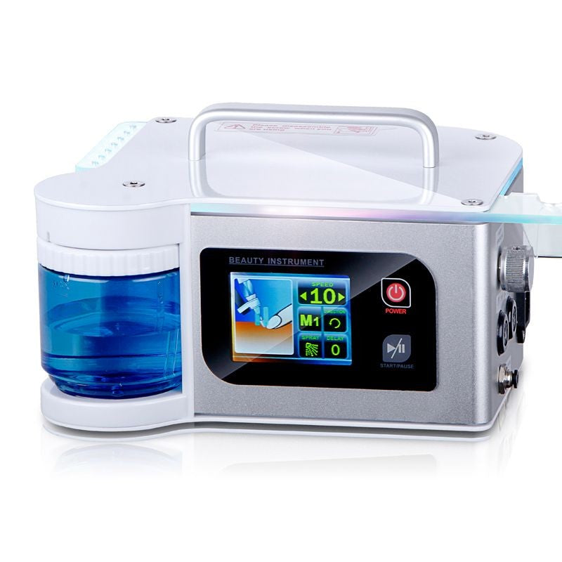 Yoshida Pro-Spray LCD Nail Drill Machine - nail drill equipment isolated on a white background