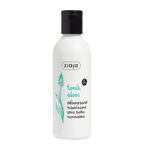Ziaja Aloe Face Toner Refreshing & Moisturising - isolated on a white background
