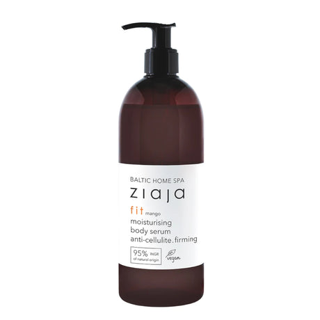 Ziaja Baltic Serum - Moisturise, Firm & Anti-Cellulite - arranged with the included components on a white background