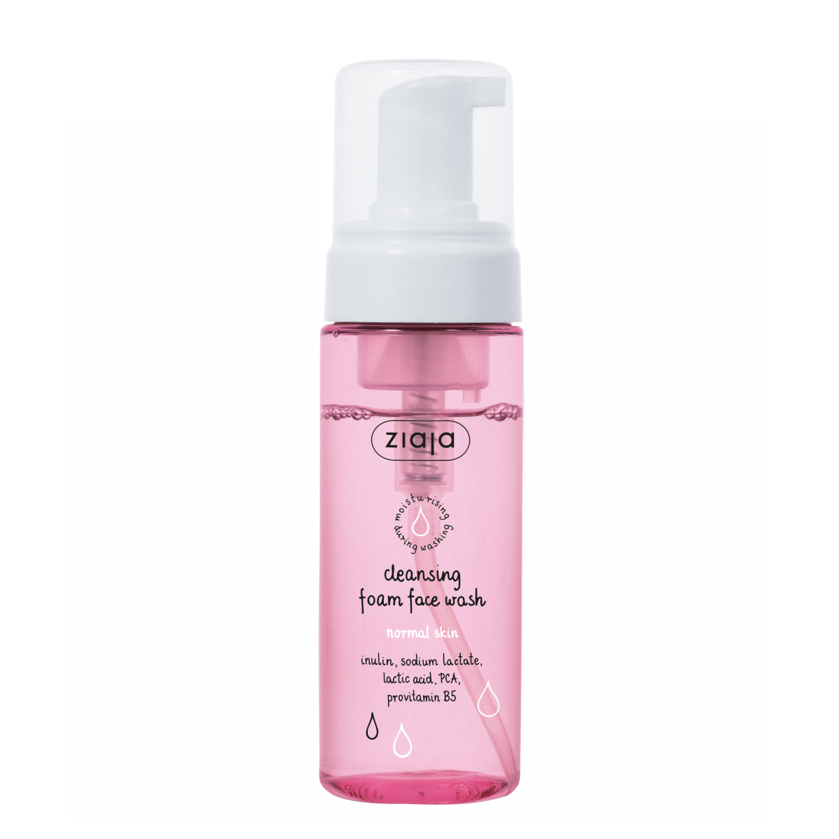 Ziaja Cleansing Foam Face Wash for Normal Skin - isolated on a white background