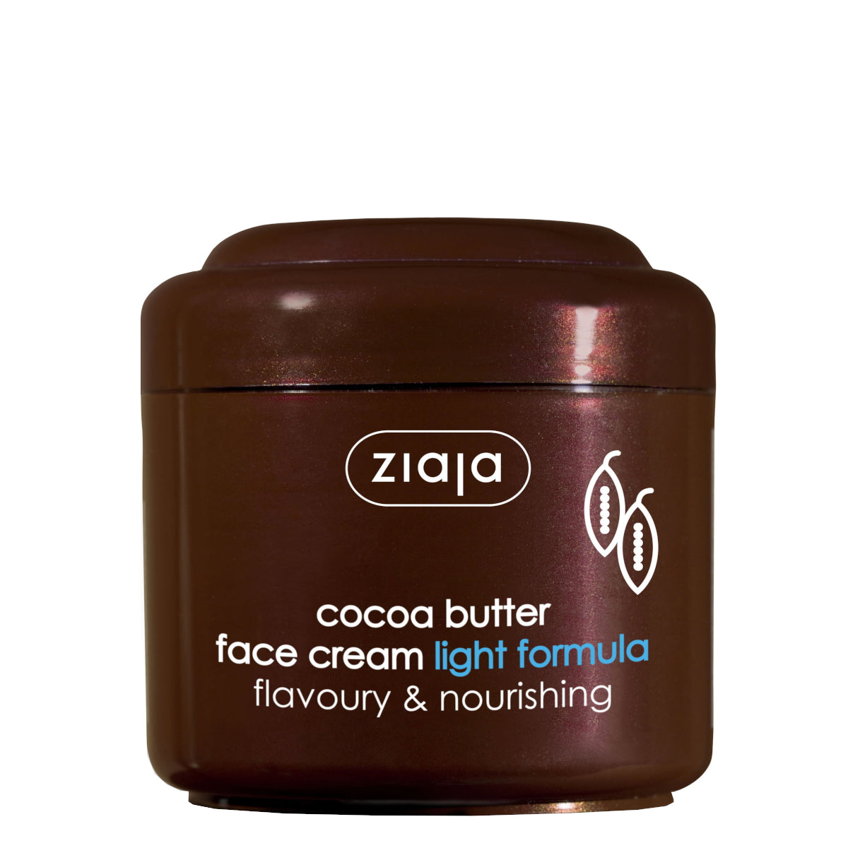 Ziaja Cocoa Butter Face Cream Light Formula Dry & Normal Skin - retail packaging on a white background