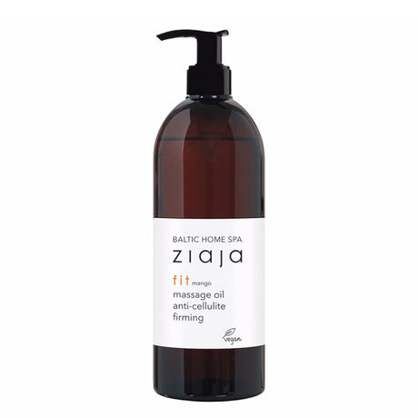 Ziaja Firming Anti-Cellulite Massage Oil 500ml - arranged with the included components on a white background