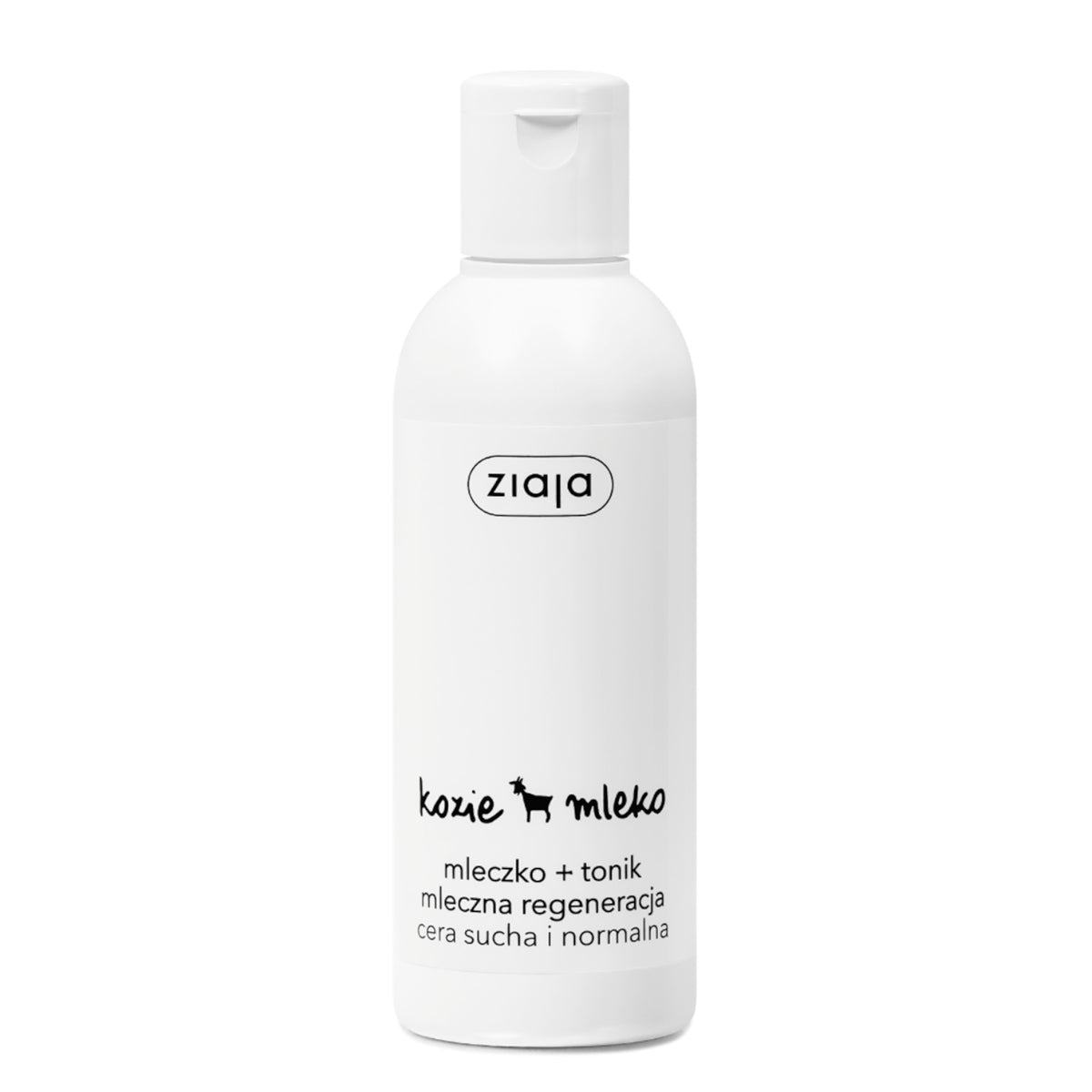 Ziaja Goat's Milk Cleansing Milk + Toner For Dry & Normal Skin - isolated on a white background
