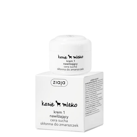 Ziaja Goat's Milk Moisturising Day Cream - retail packaging on a white background