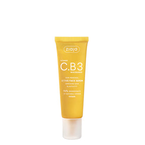 Ziaja Vitamin C.B3 Niacinamide Active Face Serum - retail packaging on a white background