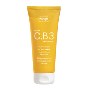 Ziaja Vitamin C.B3 Niacinamide Body Balm - isolated on a white background
