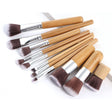 Roxie Collection Bamboo Makeup Brush Set 11pcs - Roxie Cosmetics