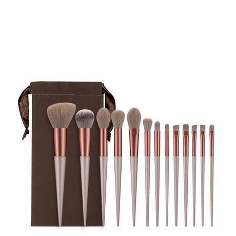 Roxie Collection Brown Makeup Brush Set 13pcs - Roxie cosmetics