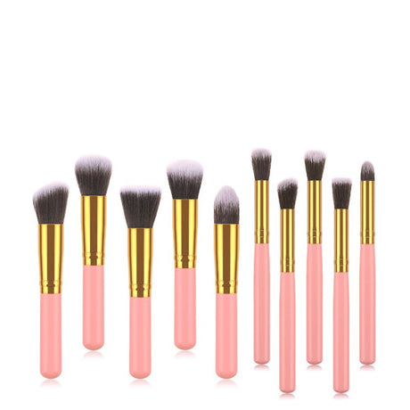 Roxie Collection Pink Makeup Brush Set 10pcs - Roxie Cosmetics
