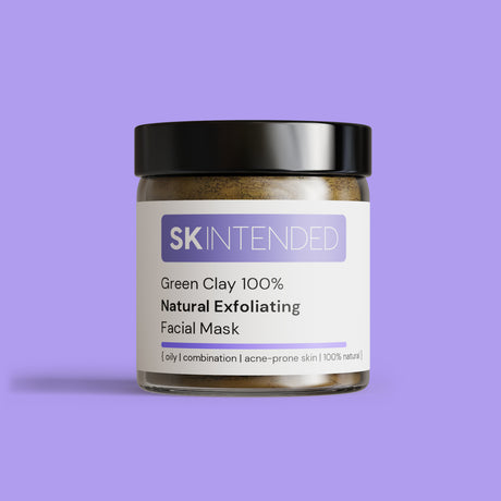 Skintended Green Clay 100% Natural Exfoliating Facial Mask - Roxie Cosmetics