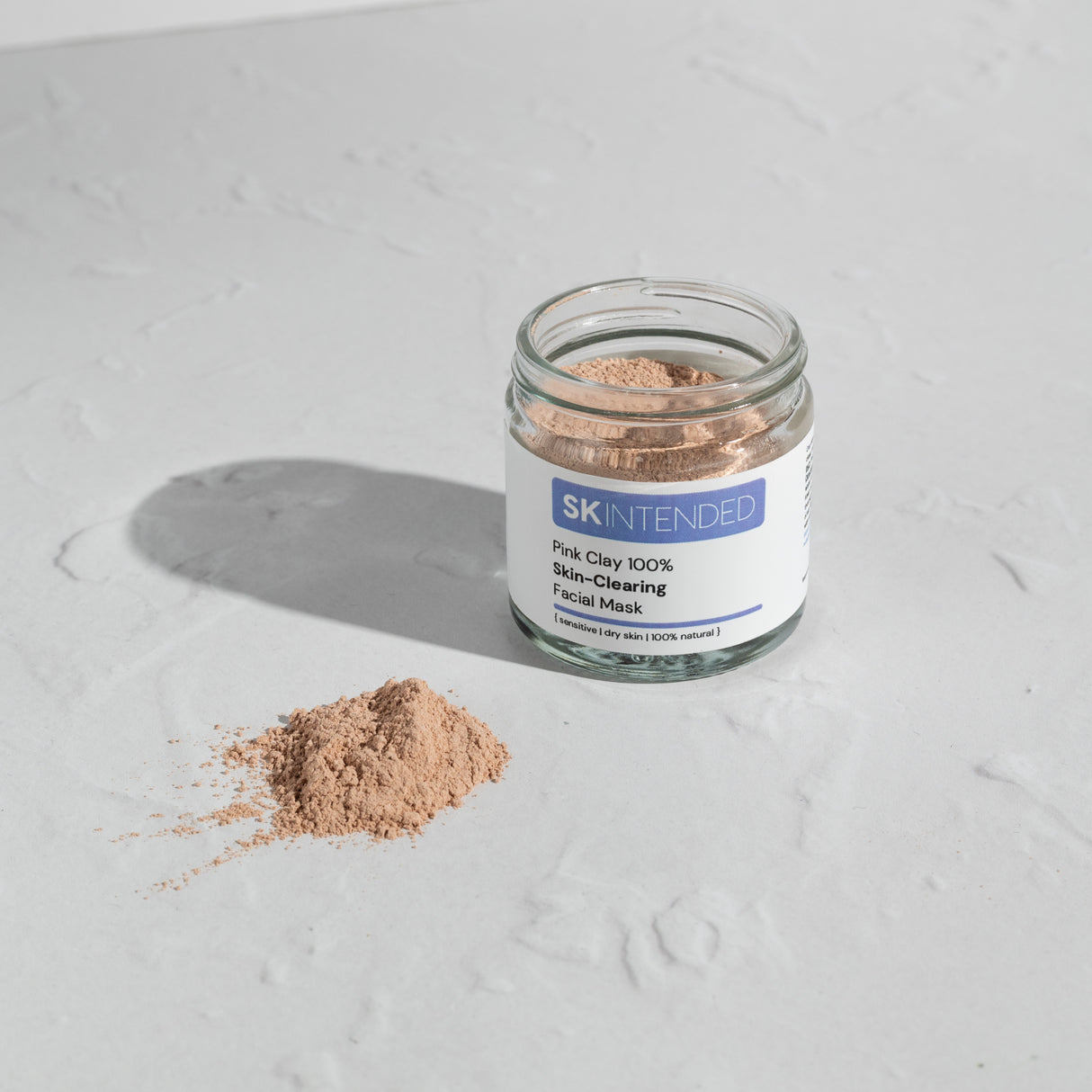 Skintended Pink Clay 100% Skin-Clearing Facial Mask