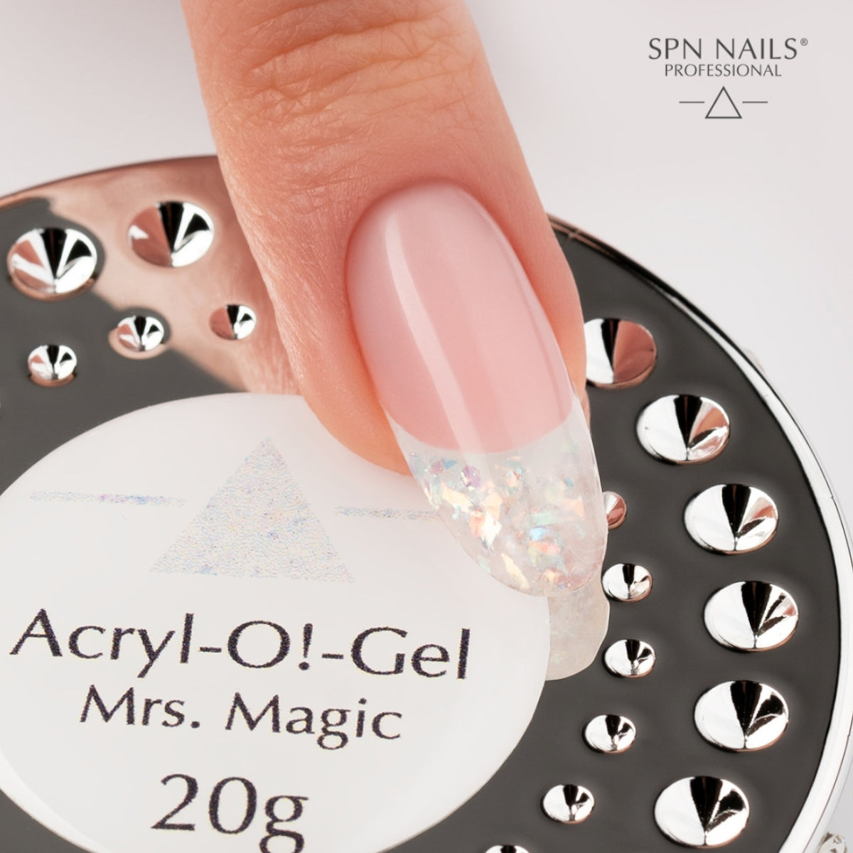SPN Nails Acryl-O!-Gel Acrylic Gel Mrs. Magic Nails Swatch