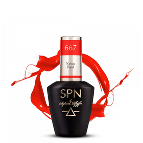 SPN Nails UV/LED Gel Polish 667 Neon Red