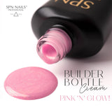 SPN Nails Builder Bottle Cream Pink 'n' Glow! Swatch