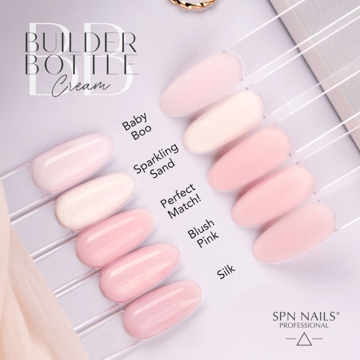 SPN Nails Builder Bottle Cream Angel Colours