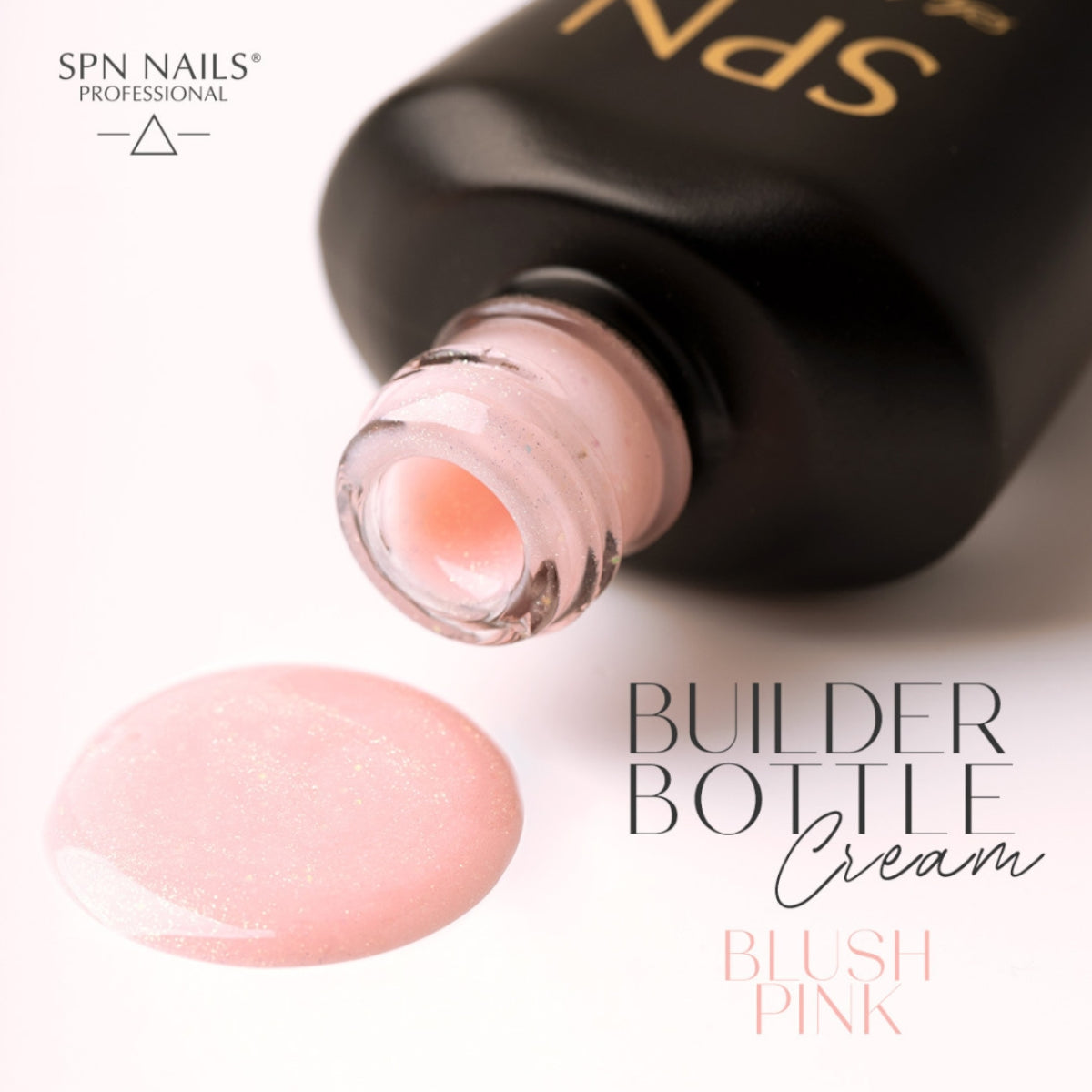 SPN Nails Builder Bottle Cream Blush Pink Swatch