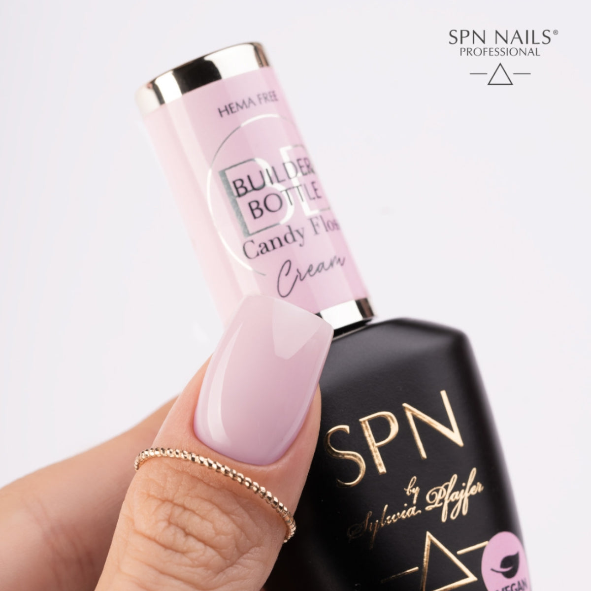 SPN Nails Builder Bottle Cream Candy Floss Colour