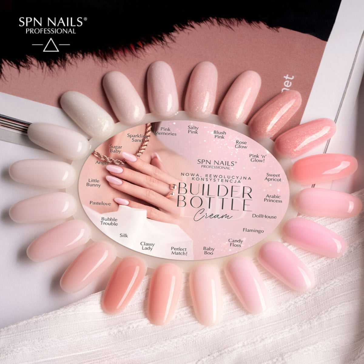 SPN Nails Builder Bottle Cream Pink Memories Collection