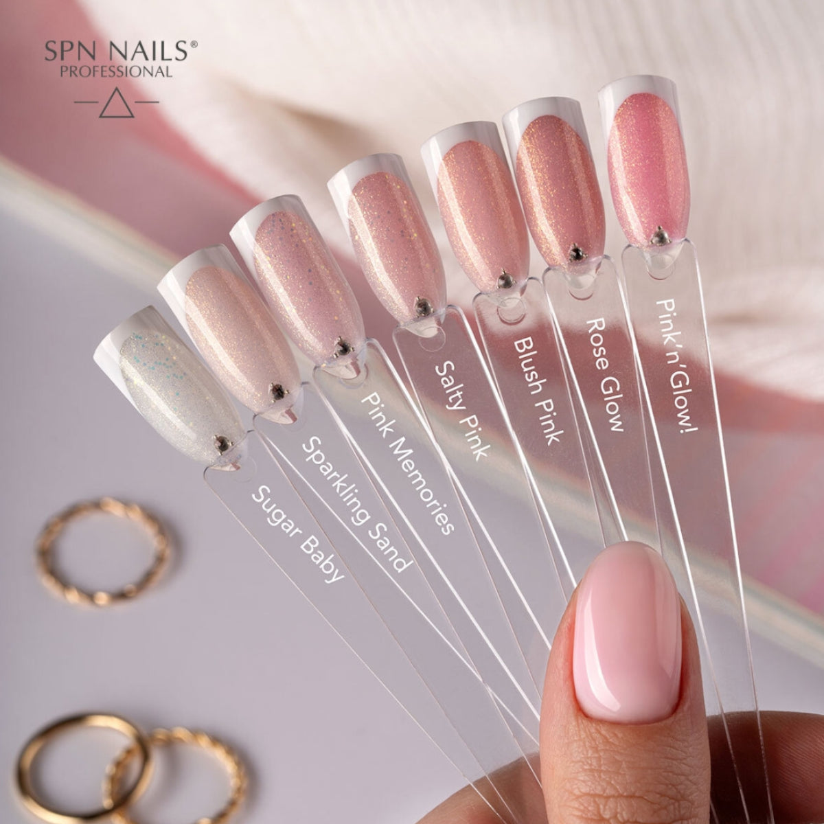 SPN Nails Builder Bottle Cream Rose Glow Colour Collection