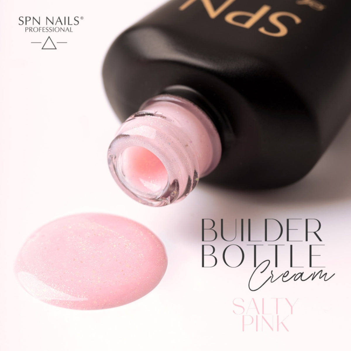 SPN Nails Builder Bottle Cream Salty Pink Swatch