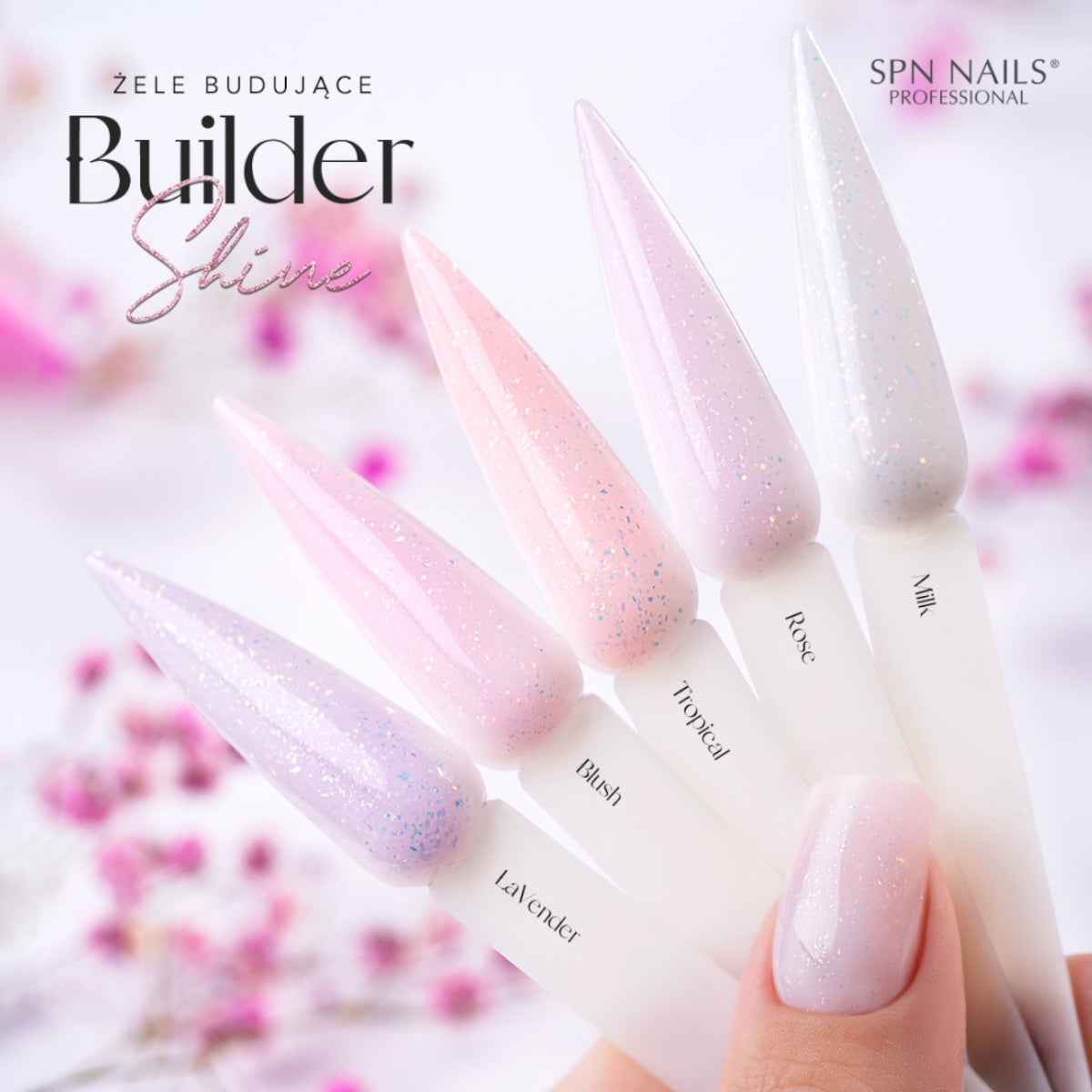 SPN Nails Builder Shine Gel Tropical 15g Colours
