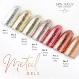 SPN Nails Metal Gel No.2 Gold Glitter Collection
