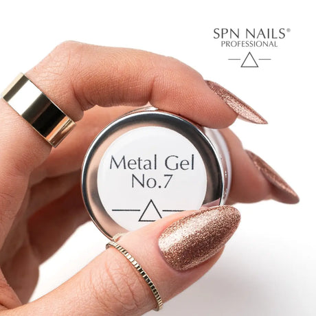 SPN Nails Metal Gel No.7 Rustic Gold Art