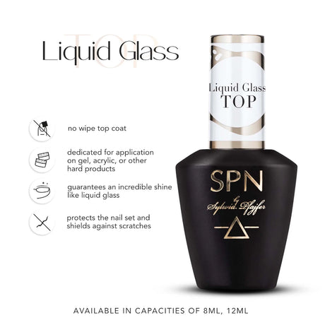 SPN Nails UV LaQ Liquid Glass Top Description