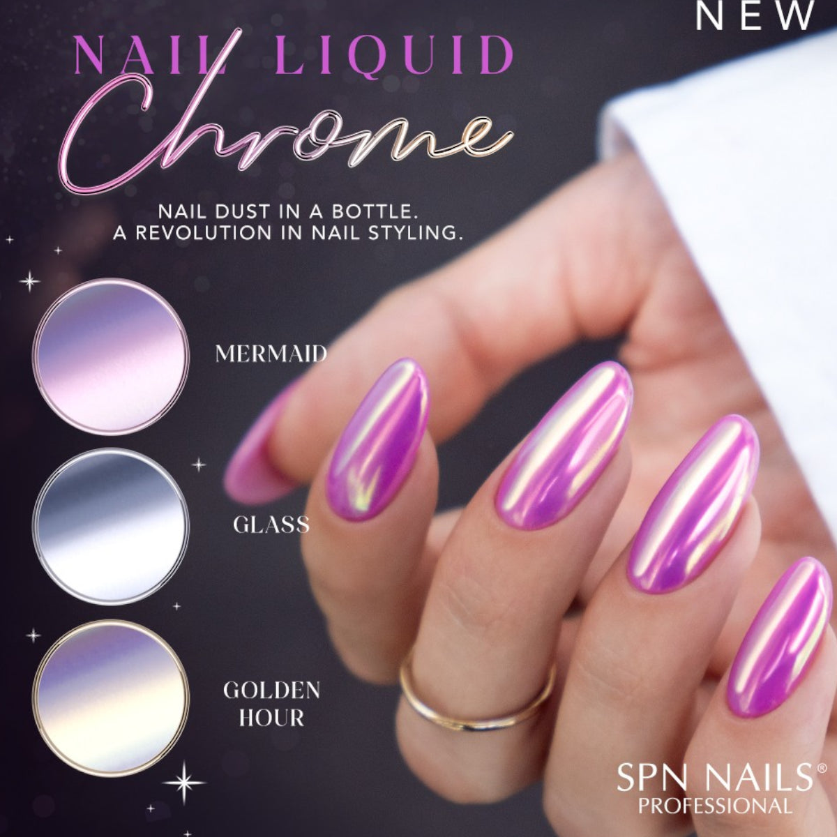SPN Nails Nail Liquid Chrome Glass Nail Dust Info