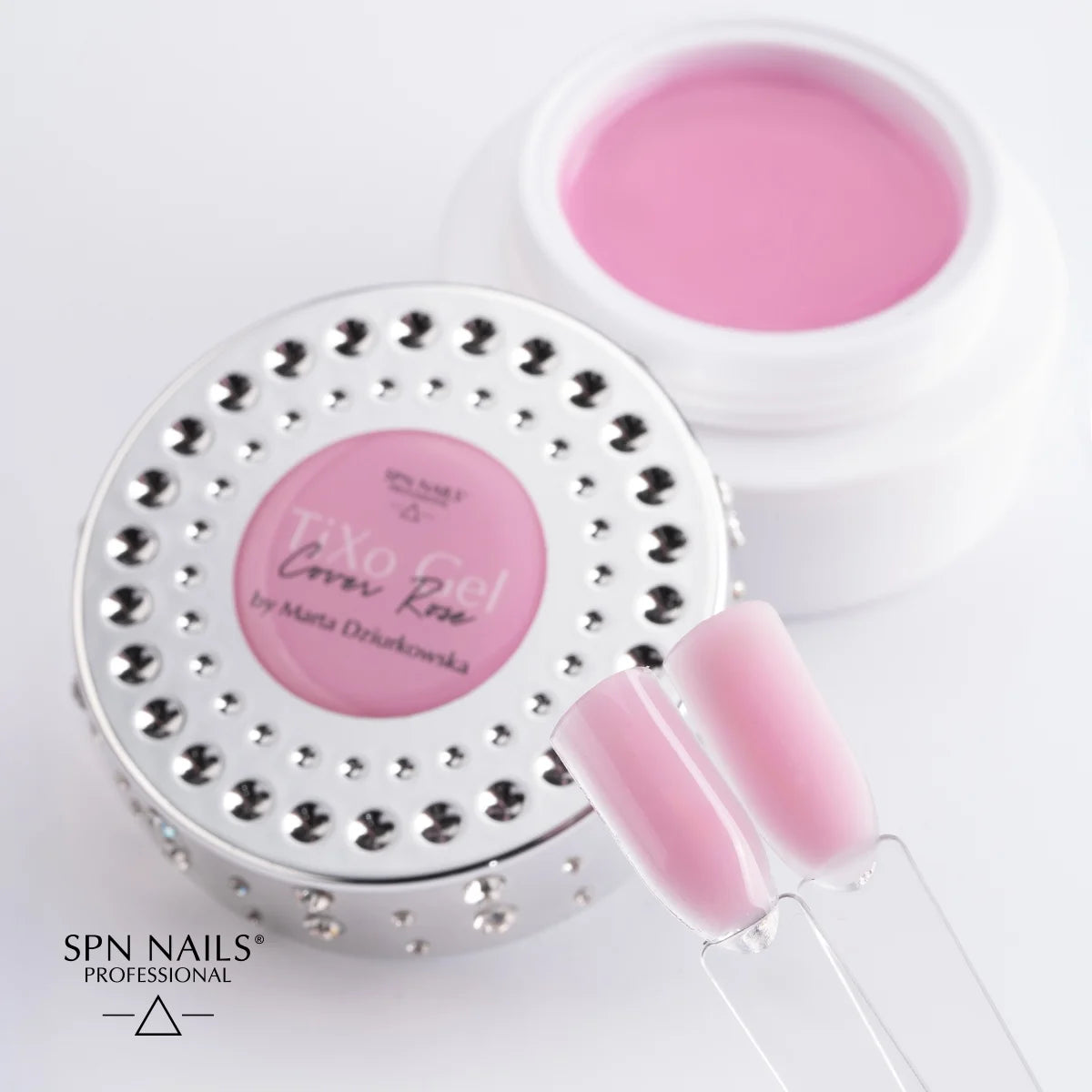 SPN Nails TiXo Builder Gel Cover Rose by Marta Dziurkowska