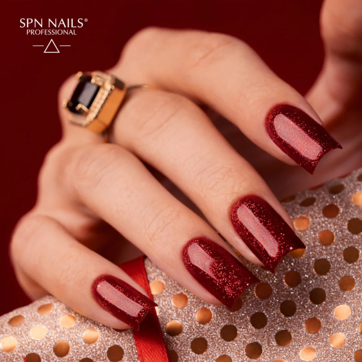 SPN Nails UV/LED Gel Polish 1010 X-mas Red Nails