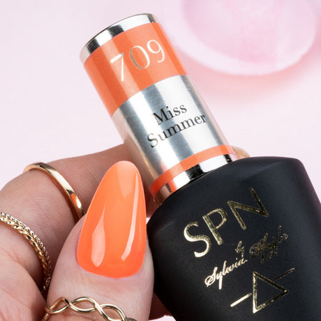 SPN Nails UV/LED Gel Polish 709 Miss Summer Orange Nails