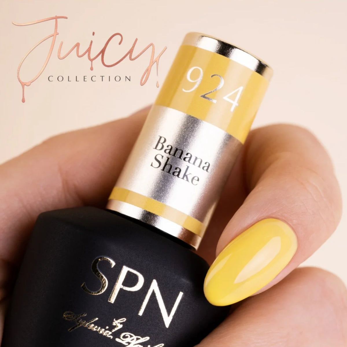 SPN Nails UV/LED Gel Polish 924 Banana Shake Colour Swatch