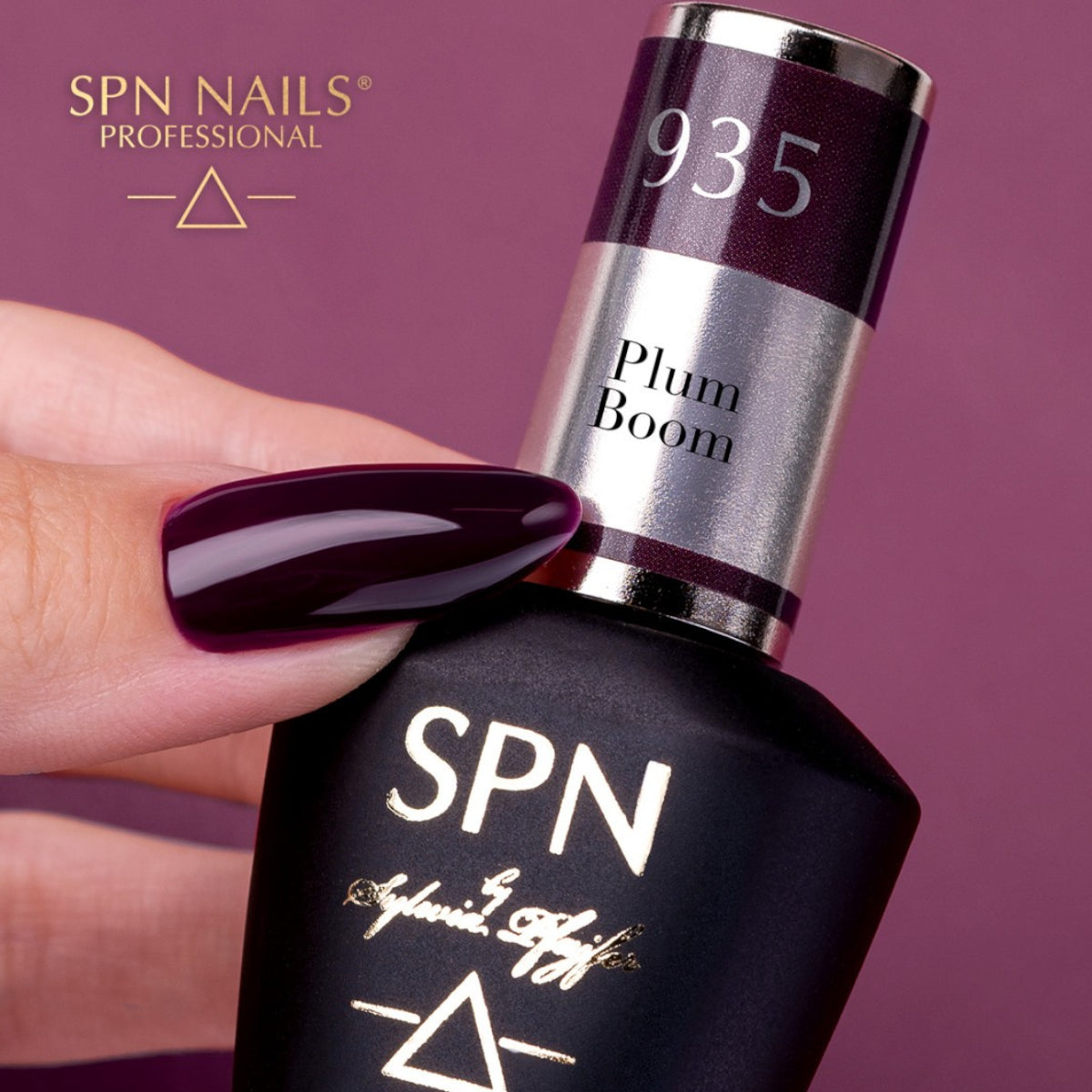 SPN Nails UV/LED Gel Polish 935 Plum Boom Nails Style Colour