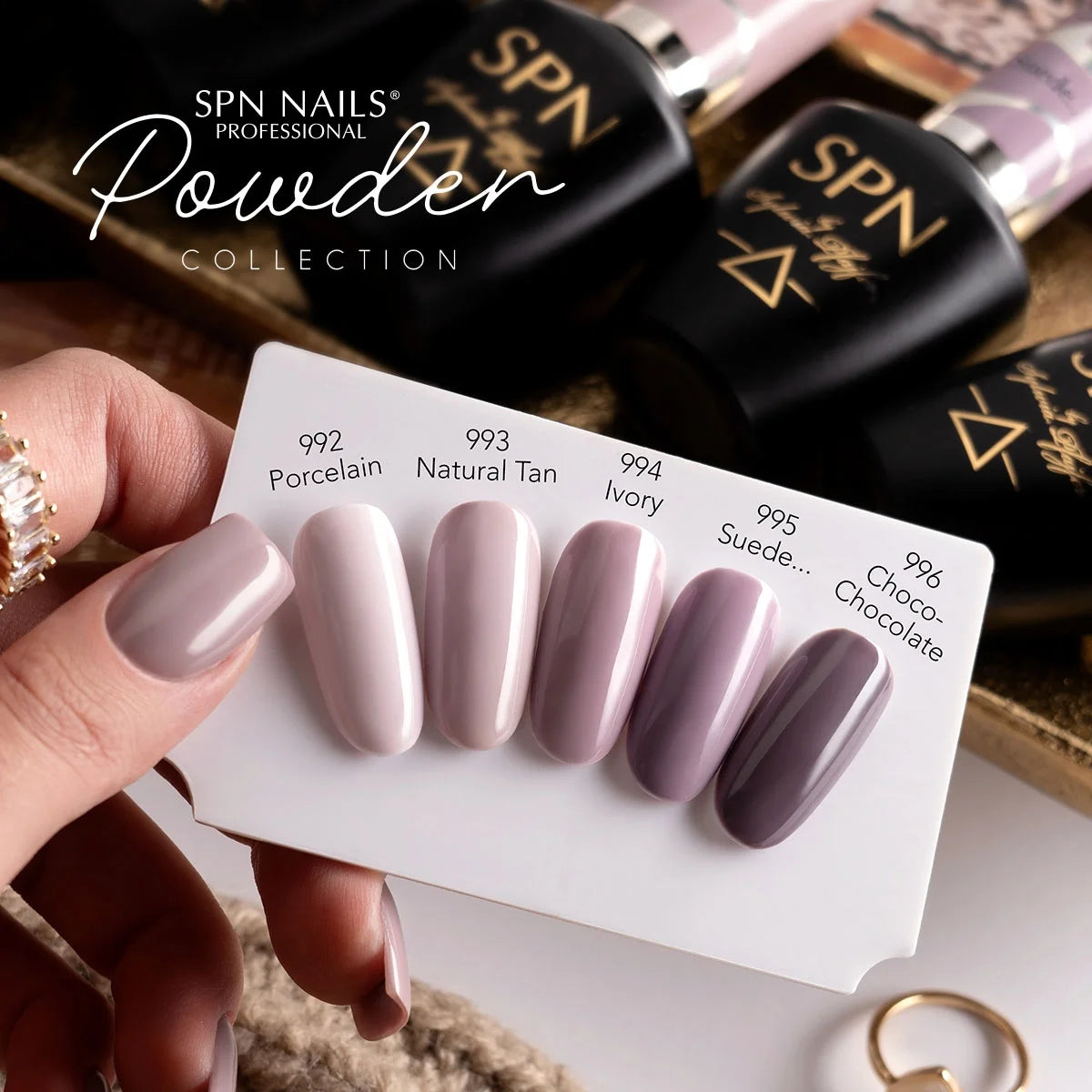 SPN Nails UV/LED Gel Polish 992 Porcelain Swatches