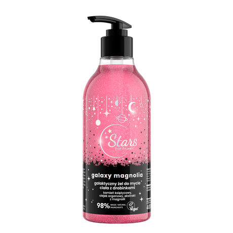 Stars Galaxy Magnolia Galactic Body Wash Gel with Particles Glitter