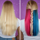 Stars Galaxy Pink Colouring Hair Conditioner Before and After