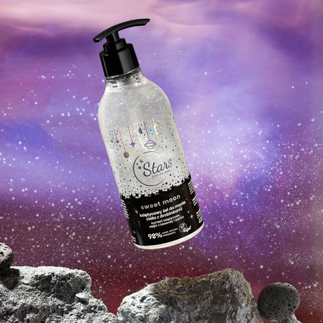 Stars Sweet Moon Lunar Body Wash Gel with Particles Glitter 400ml