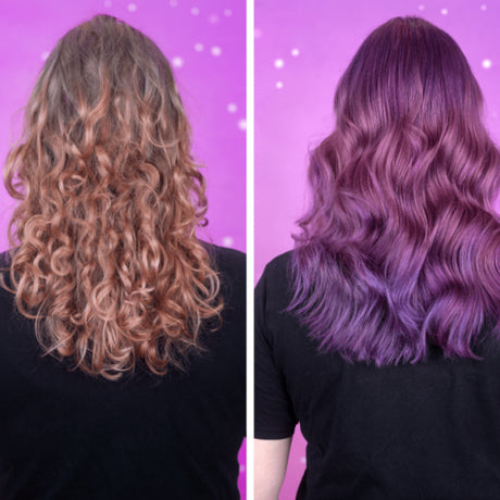 Stars Violet Star Colouring Hair Conditioner Before and After