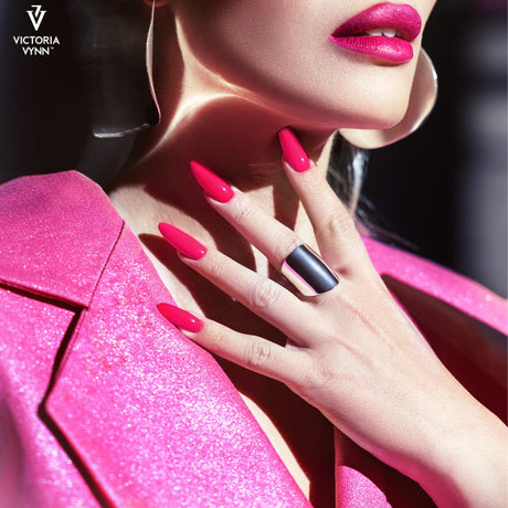 Victoria Vynn Gel Polish Color 341 Tomorrow Red Nails