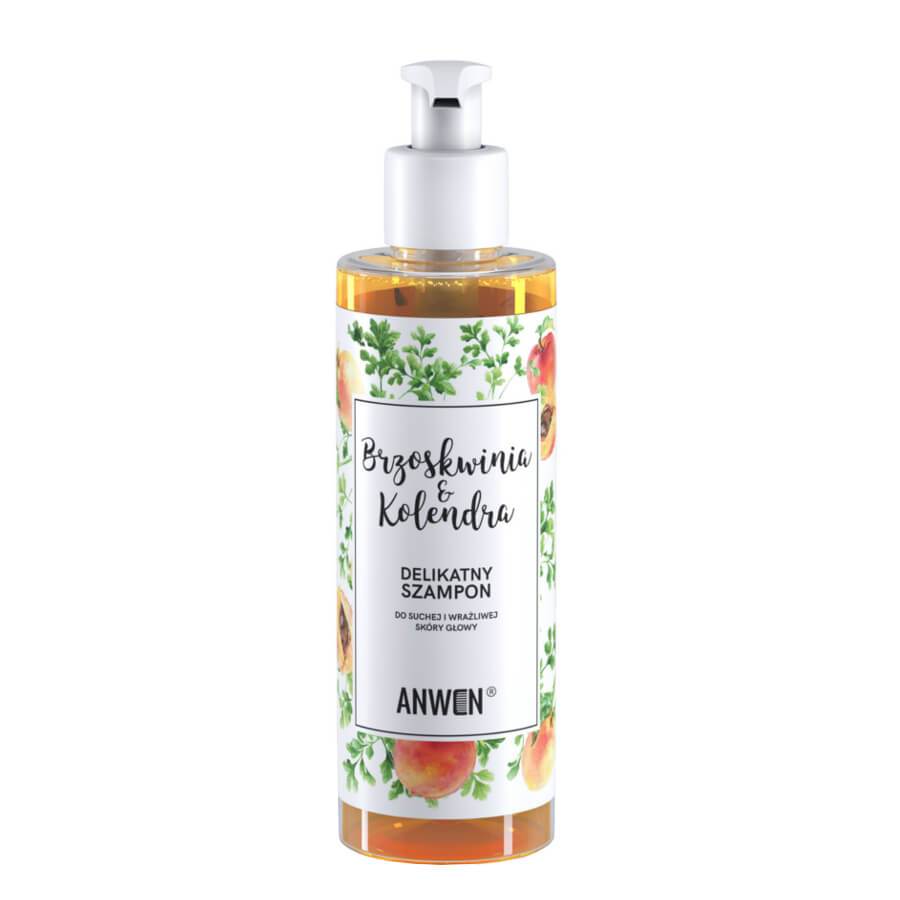 anwen vegan hair shampoo peach and coriander