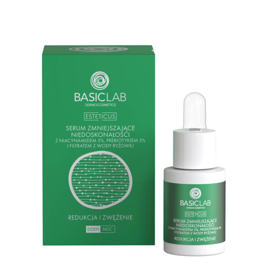 basiclab niacynamide 5% face serum reducing imperfection 15ml